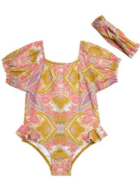 Jessica Simpson toddler puff sleeve swimsuit - 18 months